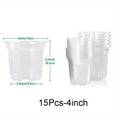 Transparent Plastic Nursery Pots with Drainage Holes
