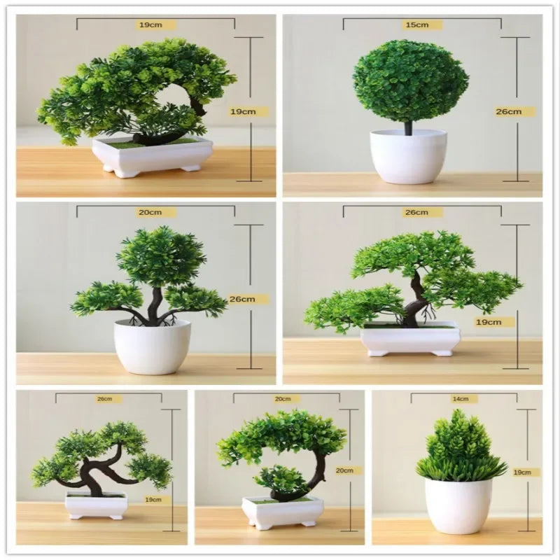 Artificial Bonsai Small Tree  Desktop Potted