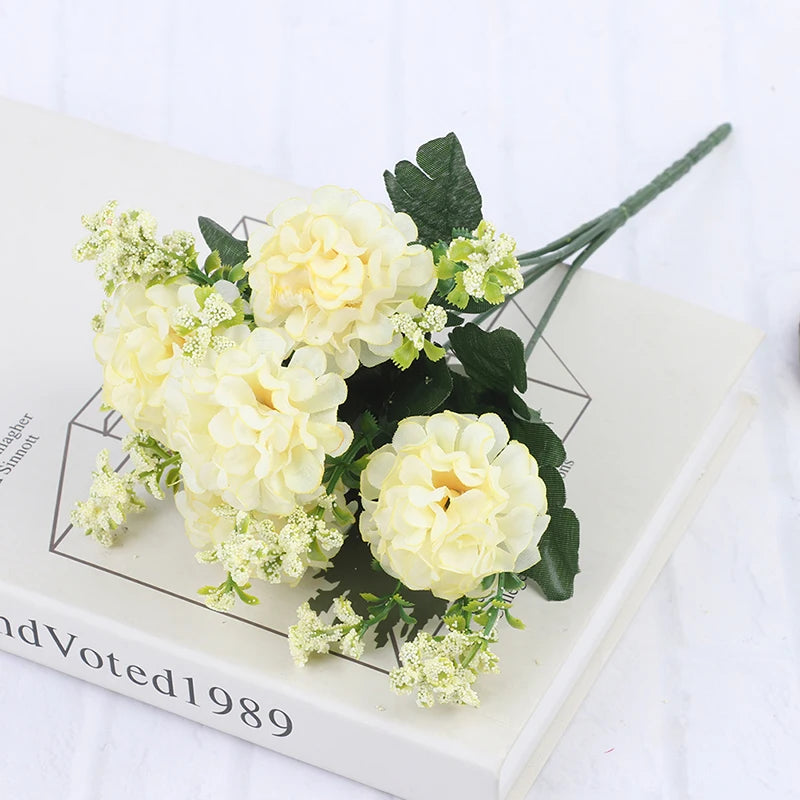 Artificial Silk Flower Bouquet – 28cm Hydrangea