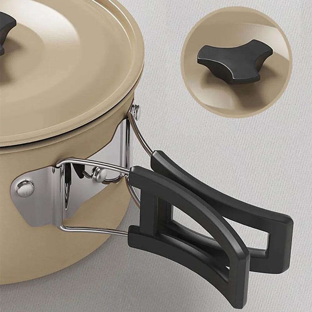 Eco-Friendly 9-in-1 Portable Camping Cookware Set – Lightweight & Durable