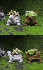 Cartoon Turtle Resin Succulent Flower Pot