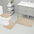 3-Piece Microfiber Bathroom Mat Set Non-Slip Absorbent Floor Rugs Soft and Comfortable