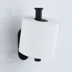 Black Stainless Steel Toilet Paper Holder Self-Adhesive Bathroom Tissue Rack