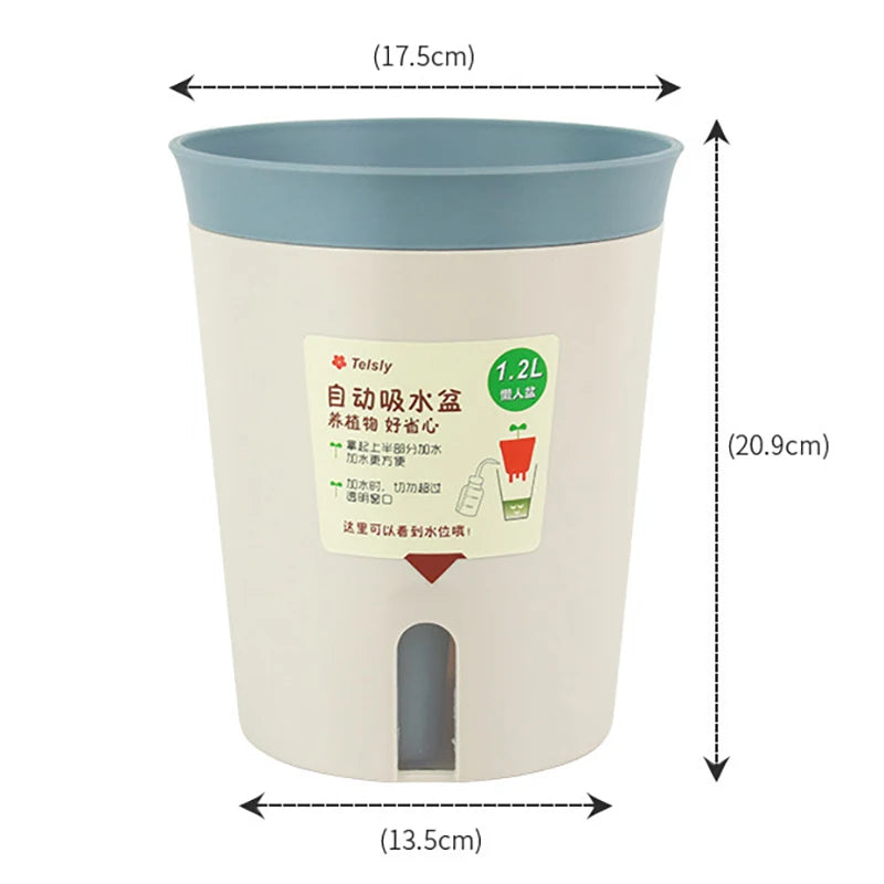 Double Layer Self-Watering Hydroponic Flower Pot
