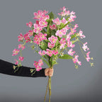 95cm Artificial Hanging Jasmine & Peach Blossom Plant