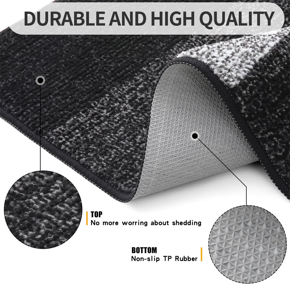 Indoor Non-Slip Entrance Door Mat Absorbent Low-Profile Welcome Rug Front Door Carpet