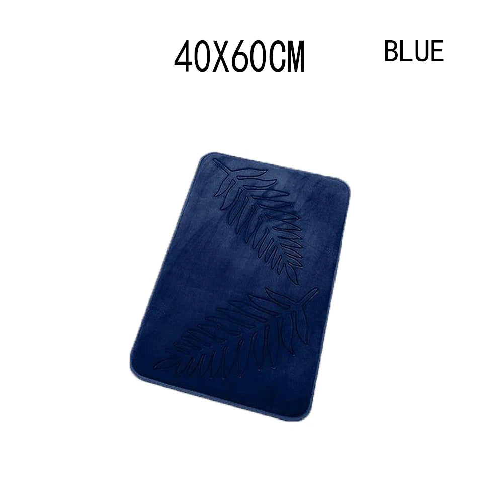 Fashion Soft Microfiber Bath Rug – Non-Slip Quick Dry Absorbent Bathroom Mat