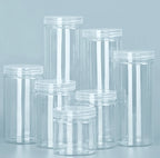 Modern Transparent Food Storage Bottle – Airtight PET/PE Kitchen Storage Jar