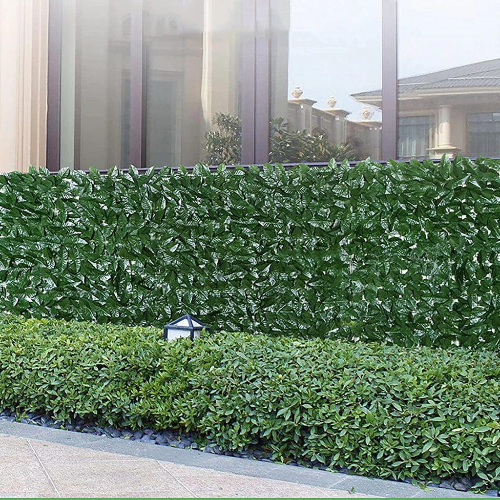 Amuixui Artificial Leaf Fence Panel Outdoor Privacy & Decorative Decor