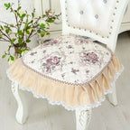 Europe-Style Floral Dining Chair Cushion – Anti-Slip, 43x45cm