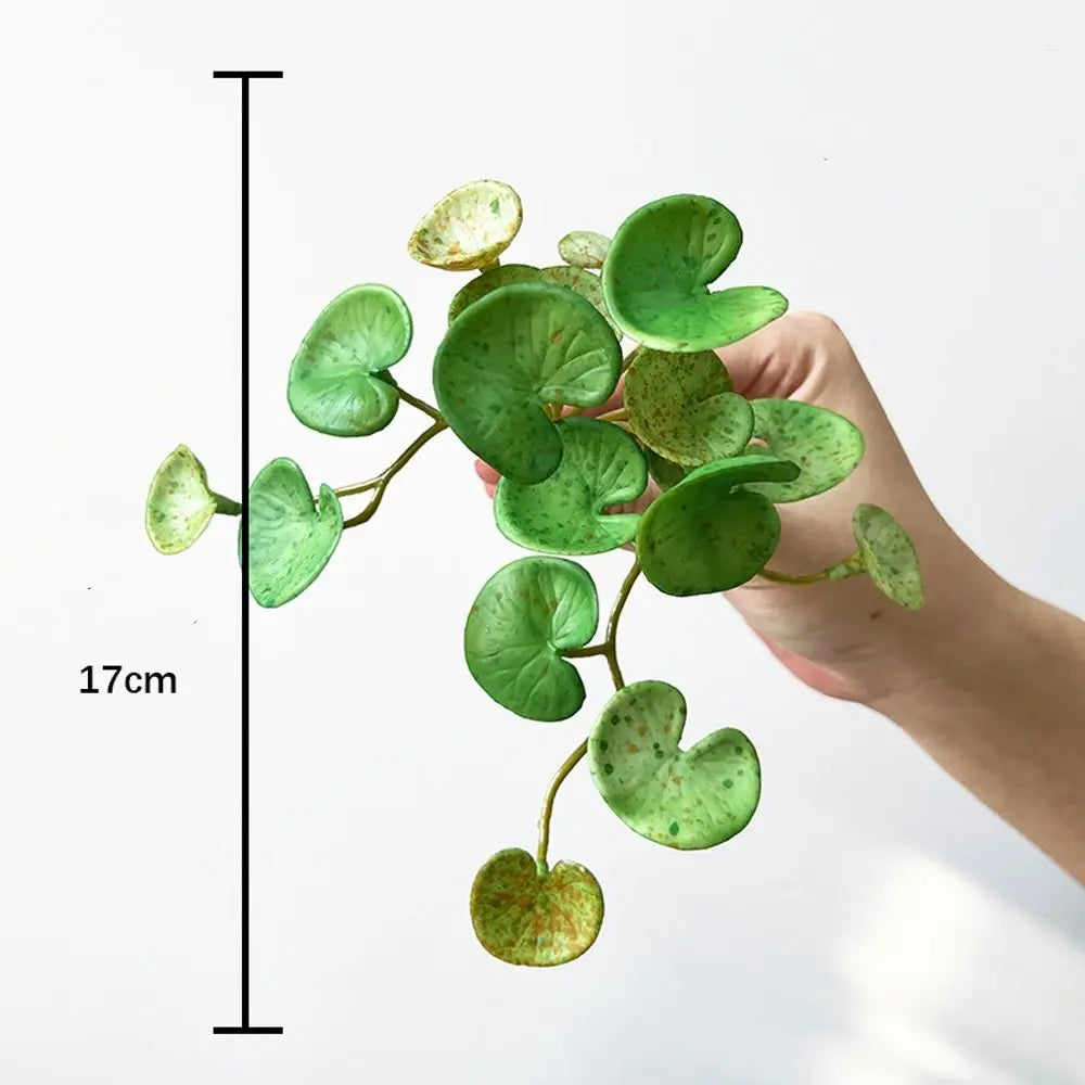 Artificial Mini Copper Coin Grass Plant for Decor