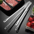 2-Piece 304 Stainless Steel Kitchen Tongs Set – 24cm & 28cm