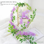 Artificial Wisteria Rattan Strings Indoor & Outdoor Bridal Shower Decor