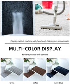 Plush Back-Shaped Bathroom Floor Mat – Anti-Slip Absorbent Foot & Entrance Mat