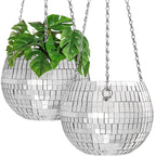 Disco Ball Self-Watering Hanging Planter Pot