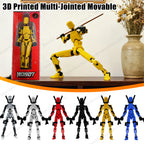 3D Printed Multi-Jointed Action Figure Poseable Robot Toy for Kids & Adults