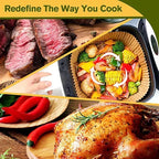 Air Fryer Disposable Parchment Paper – Non-Stick, Eco-Friendly Liners