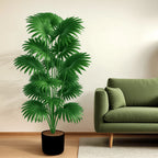 43.3" Artificial Palm Tree Large Tropical Plant Indoor Outdoor