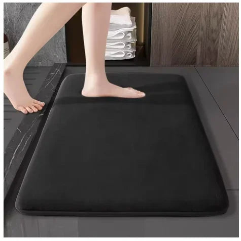 Absorbent Coral Velvet Bathroom Mat – Non-Slip Anti-Skid Floor Mat for Bathroom & Home