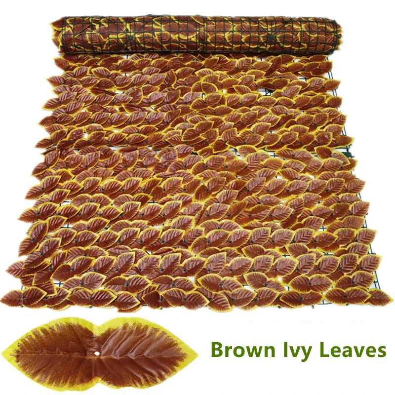 Amuixui Artificial Leaf Fence Panel Outdoor Privacy & Decorative Decor