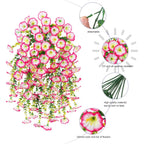 1pcs Artificial Morning Glory Wall Hanging – 75cm