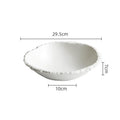 ZIZI FISH Porcelain Soup Bowl – Simple Solid White Design