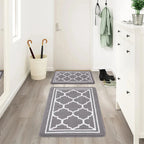 Indoor Non-Slip Entrance Door Mat Absorbent Low-Profile Welcome Rug Front Door Carpet