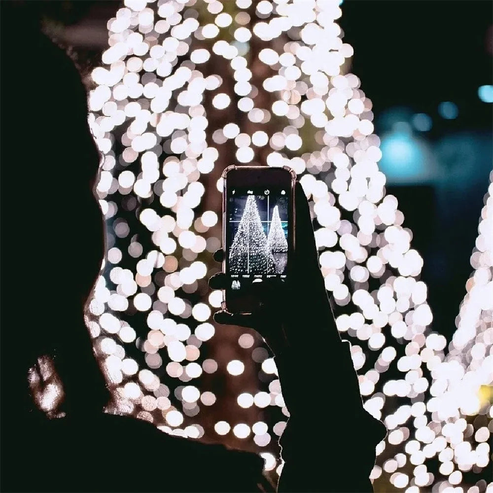 Solar LED String Lights 30M IP65 Waterproof RGB Holiday