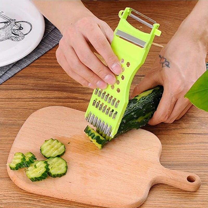 Stainless Steel Vegetable & Fruit Grater & Peeler – Eco-Friendly, Durable, Random Colour