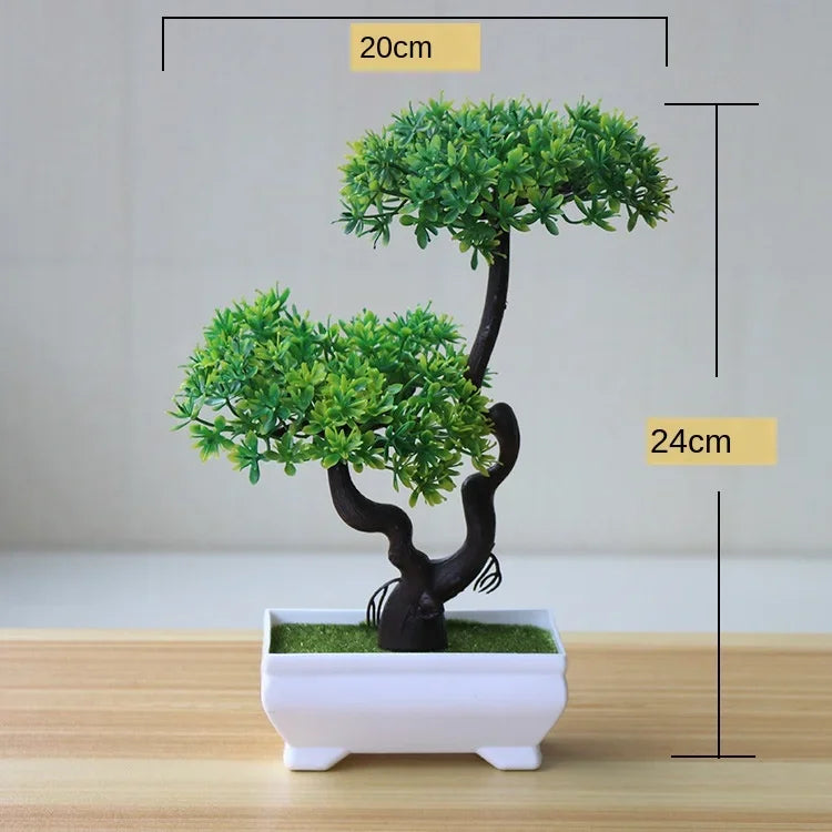 Artificial Bonsai Small Tree  Desktop Potted