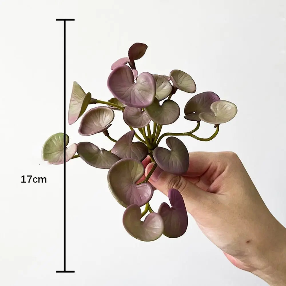 Artificial Mini Copper Coin Grass Plant for Decor