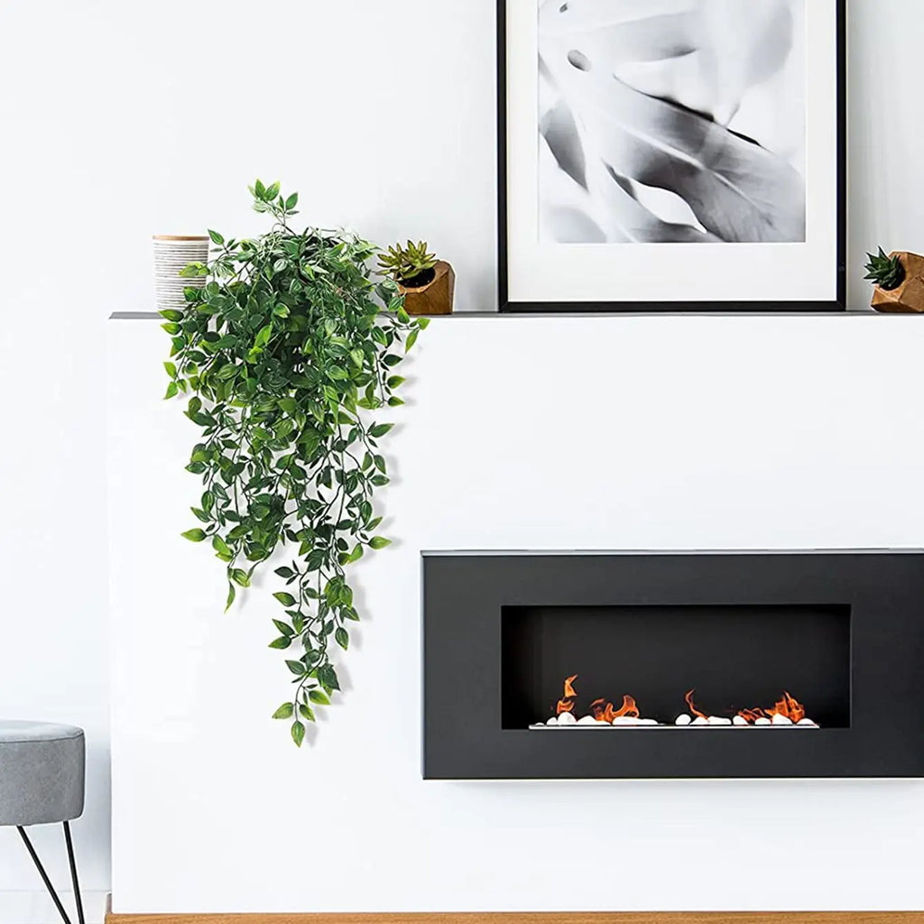 Artificial Ivy Plant with Plastic Leaf Pots – 65cm