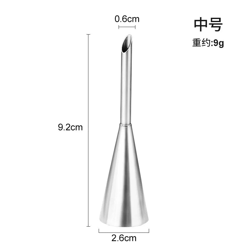 Choux Pastry Piping Nozzle – Stainless Steel Cream Puff & Éclair Tool