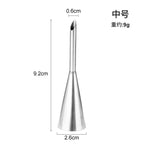 Choux Pastry Piping Nozzle – Stainless Steel Cream Puff & Éclair Tool