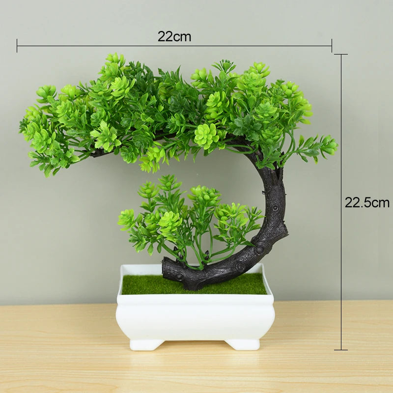 Artificial Bonsai Small Tree – Desktop Potted Decor