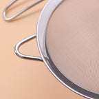 3-Piece Stainless Steel Fine Mesh Strainer Set with Handle & Hook – Colander Sifter for Juice, Soy Milk & Kitchen Use