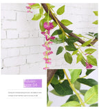 Artificial Wisteria Rattan Strings Indoor & Outdoor Bridal Shower Decor