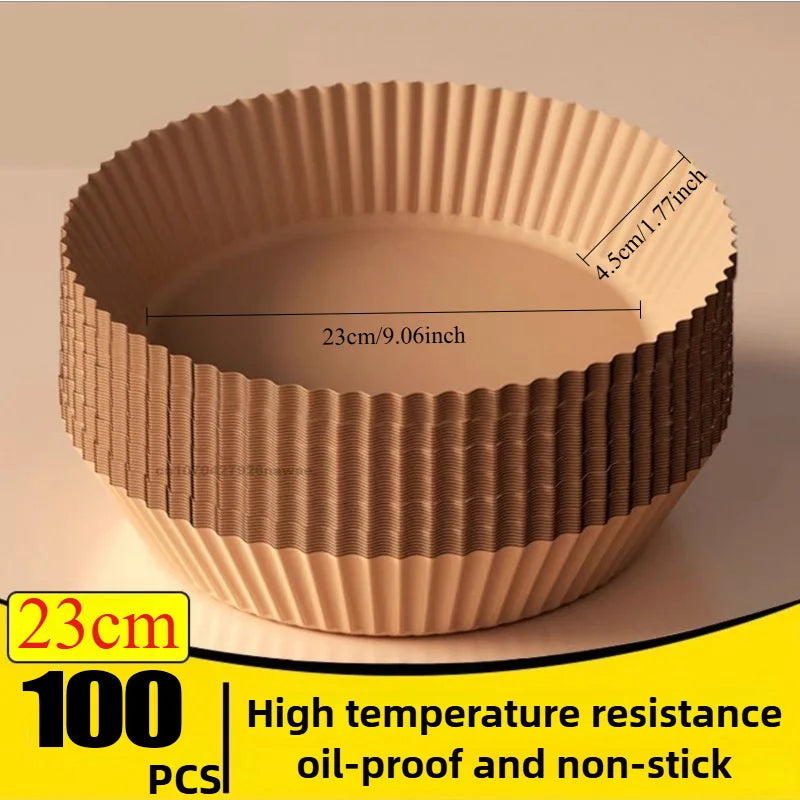 Air Fryer Disposable Parchment Paper – Non-Stick, Eco-Friendly Liners