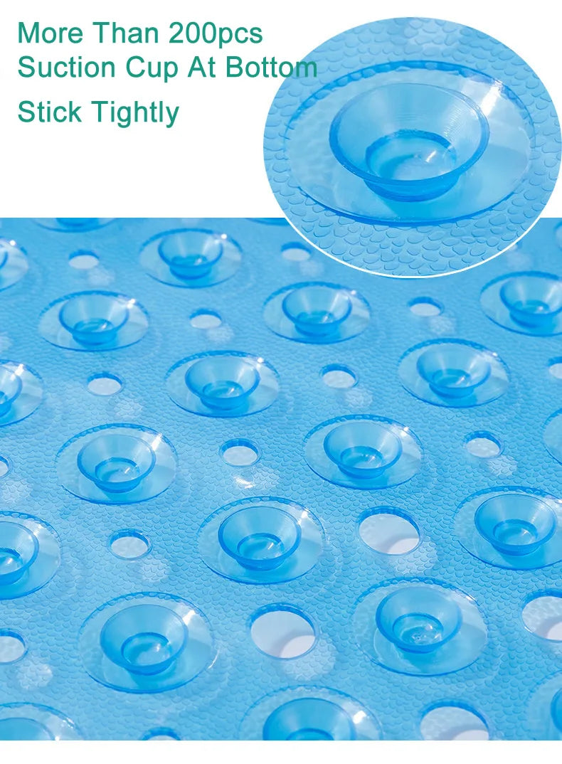 40x100cm Anti-Slip Bathtub Mat PVC Kids Elder Shower Rug