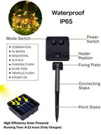 Solar LED Holiday Light IP65 Waterproof Battery-Included Modern Style