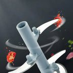 Manual Garlic Press & Vegetable Chopper – Stainless Steel & Plastic