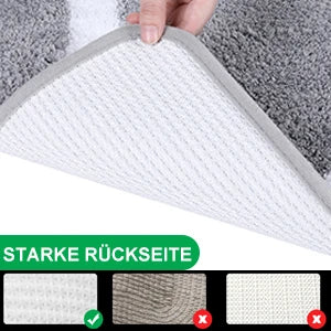Absorbent Microfiber Bath Mat, Soft Plush Non-Slip Bathroom Rug, Thick Floor Mat for Shower, Toilet & Bedroom