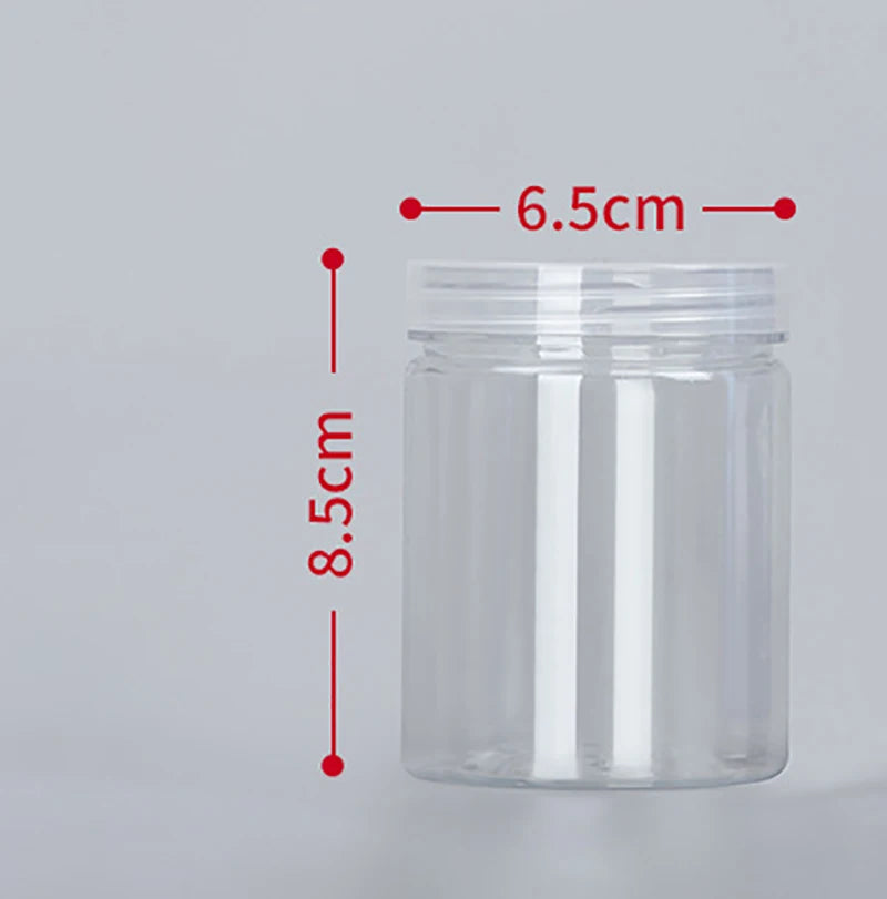 Modern Transparent Food Storage Bottle – Airtight PET/PE Kitchen Storage Jar