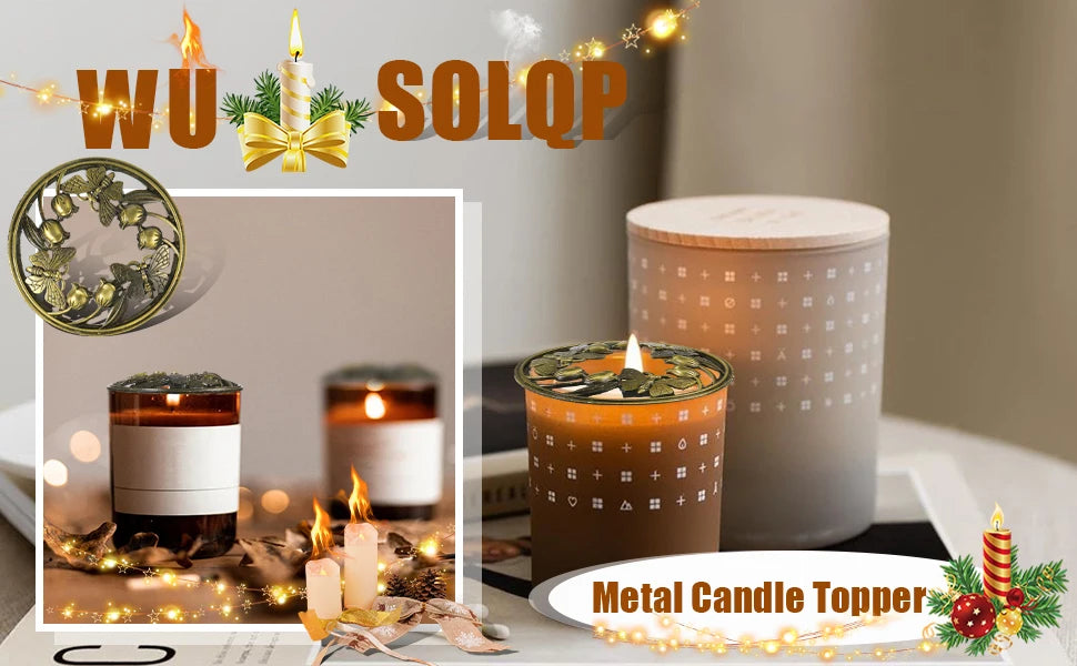 Butterfly Candle Topper Alloy Decorative Lid for Scented Candles