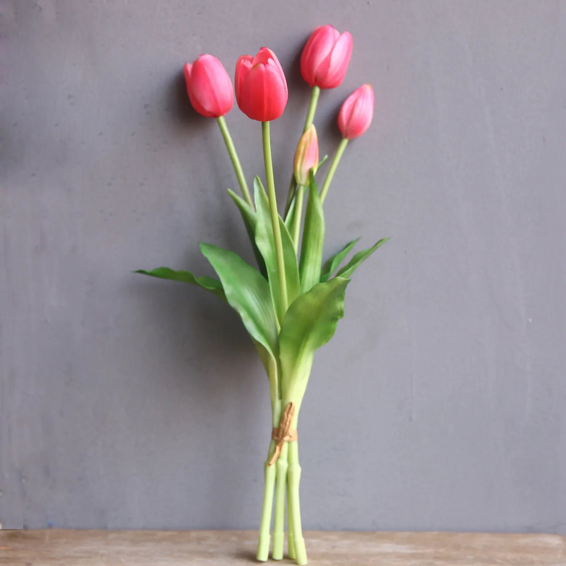 40cm Five-Headed Artificial Tulip Bouquet – Nordic Style