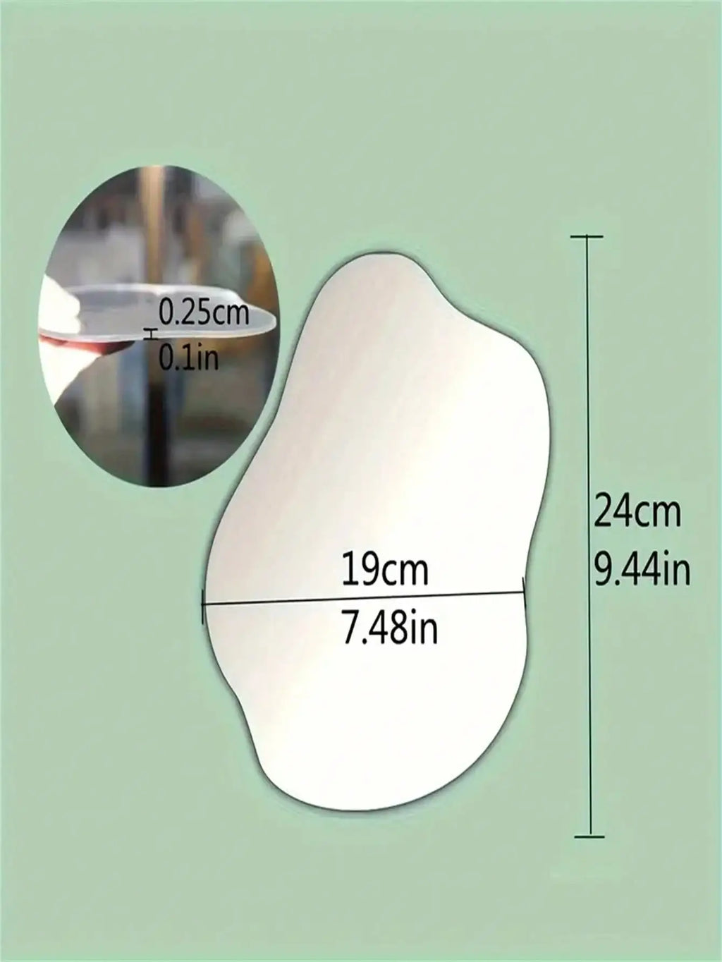 Cloud-Shaped Acrylic Shatterproof Mirror for Elegant Home Decor
