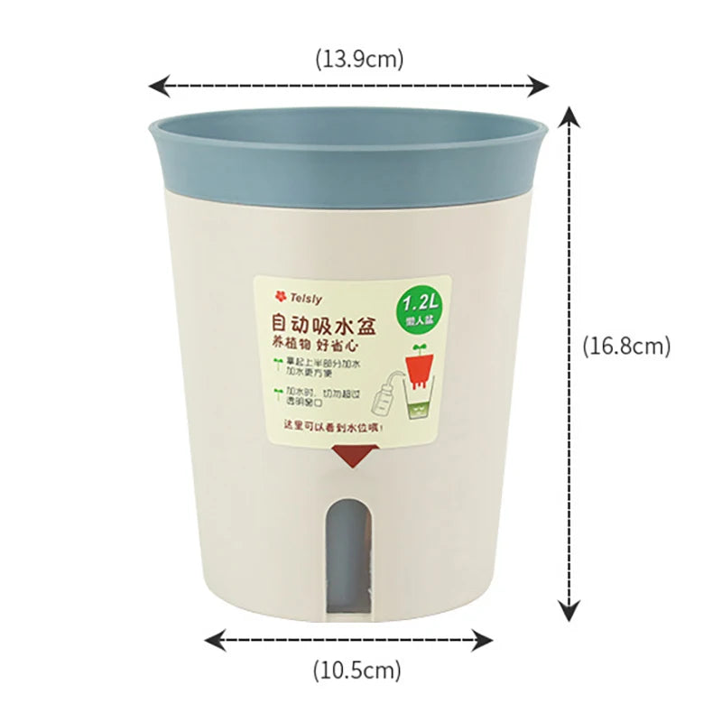 Double Layer Self-Watering Hydroponic Flower Pot