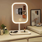 Niche Modern LED Makeup Mirror with Touch Control and Three Light Colors