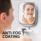 Fogless Shower Makeup Mirror with Suction Cup for Effortless Grooming
