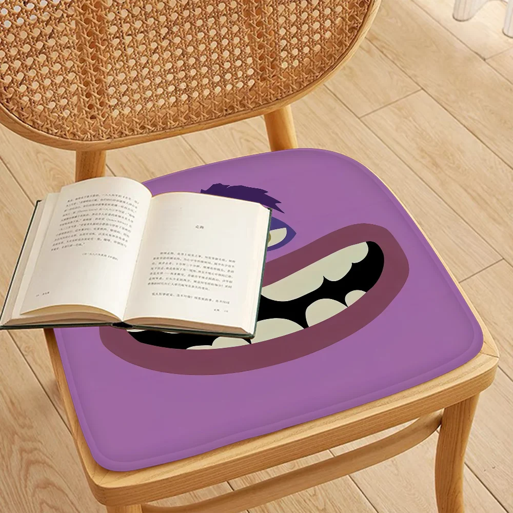 Funny Emoji Cartoon Seat Cushion – Square/Round, Soft & Breathable